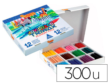 LAPIS DE CERA JOVICOLOR TRIWAX CAIXA DE 300 UNIDADES