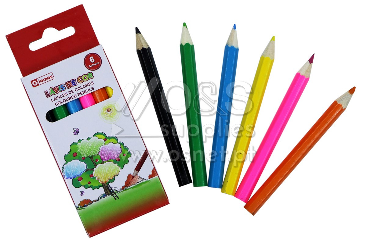 BL LAPIS COR PEQ O&S C/ 6 UND