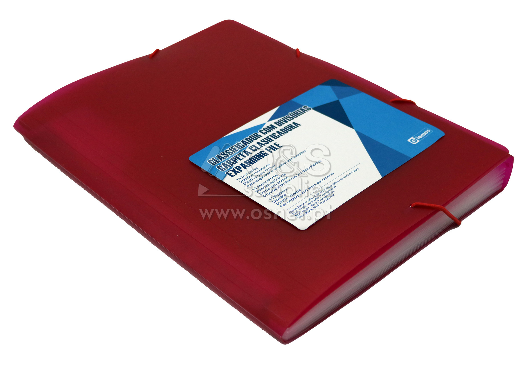 CLASSIFICADOR C/13 DIVISRIAS GIOMOS VERMELHO