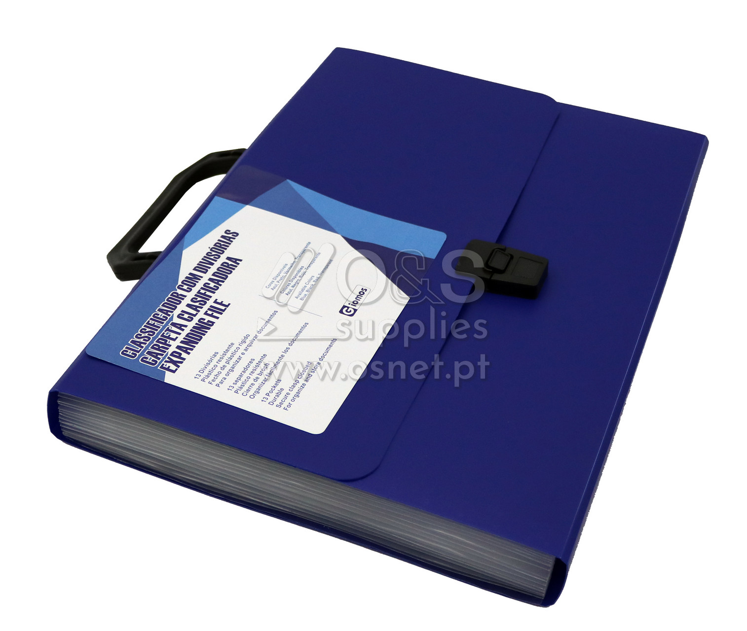 CLASSIFICADOR C/13 DIVISRIAS C/ PEGA GIOMOS AZUL